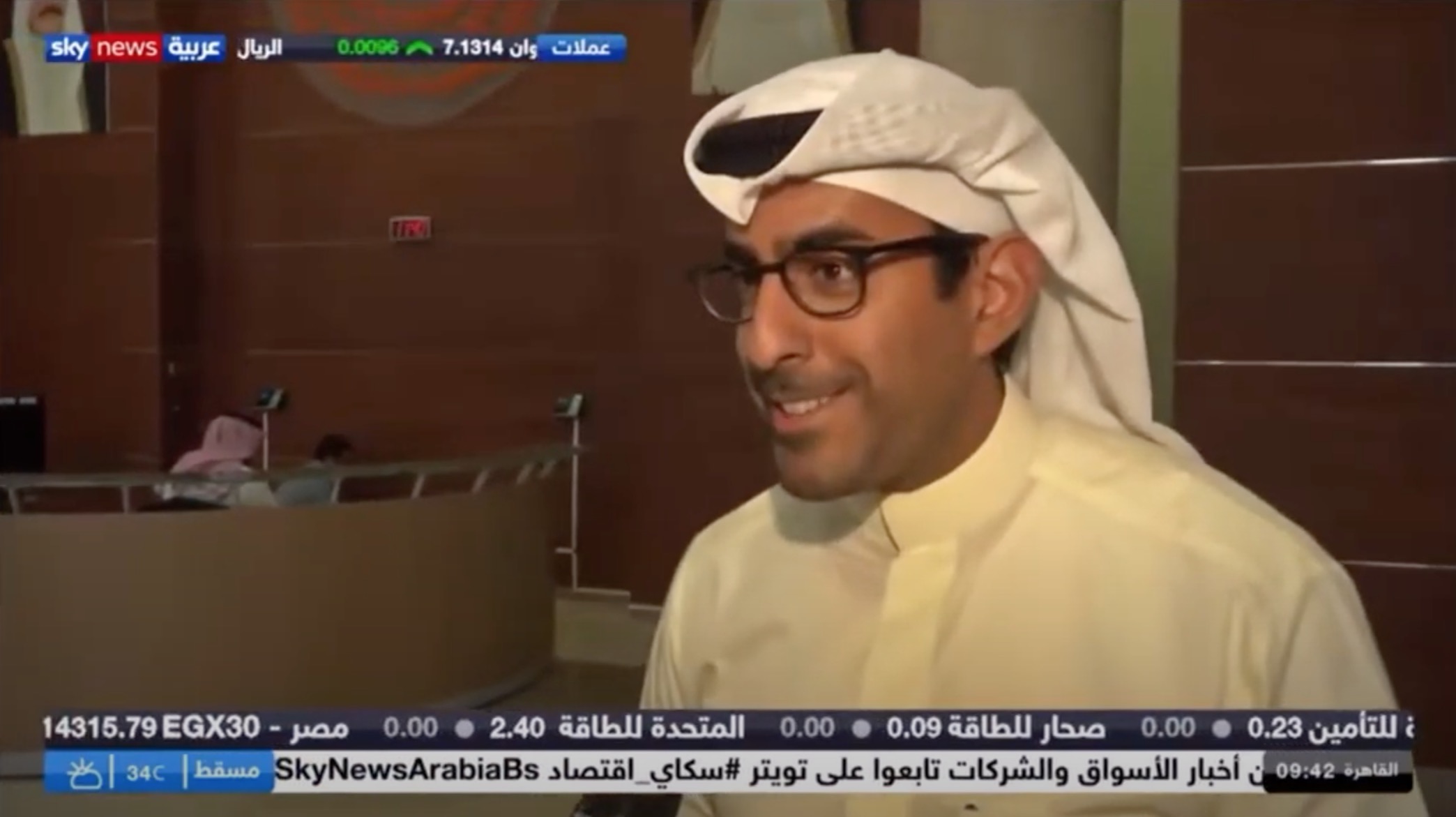 Interview with the CEO of NBK Capital Faisal Al-Hamad on Sky News - Arabia about the IPO in North Al-Zour